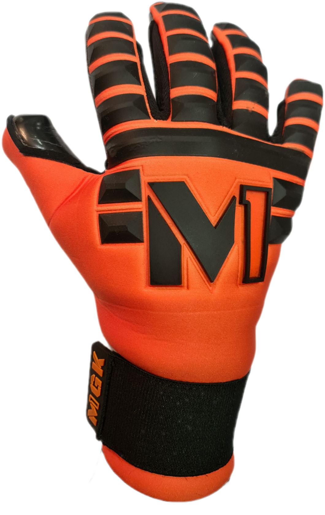 M1 Viper Orange/Black Goalkeeper Gloves
